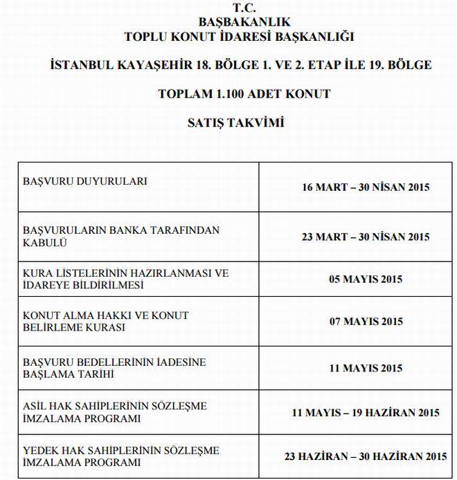 tokikayasehir18ve19bolgesatistakvimi